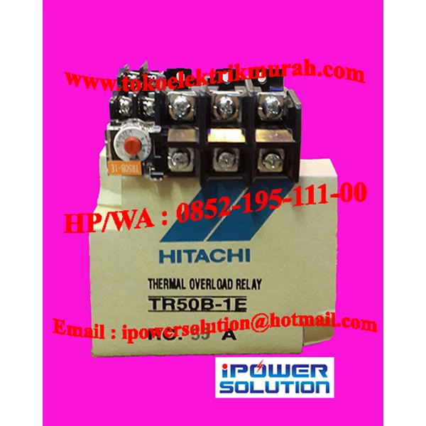 HITACHI Type TR50B-1E Thermal Overload Relay