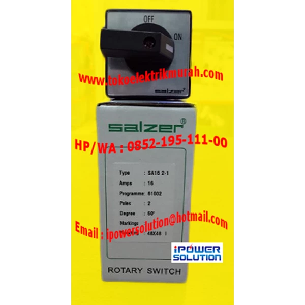 Type SA16 2-1 Rotary Switch Salzer