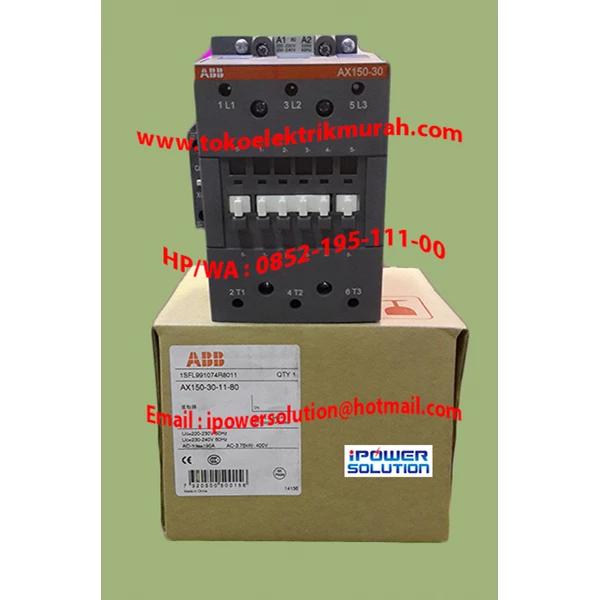 Contactor Magnetic  Type AX150-30  ABB