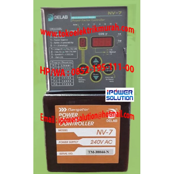 DELAB  Power Factor Controller  Tipe NV-7