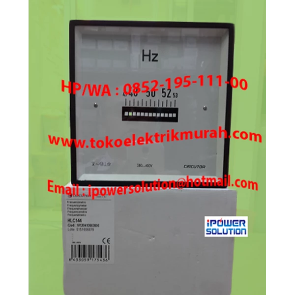 Frequency Meter Circutor Type HCL 144