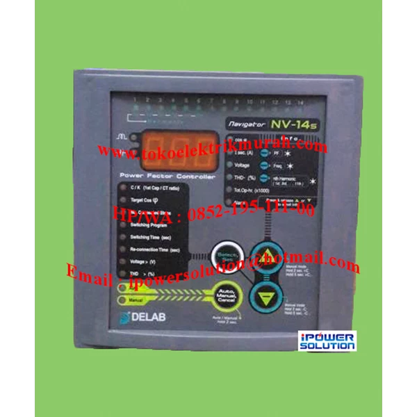 Tipe NV-14s Delab Power Factor Controller  