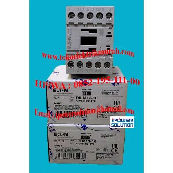 Eaton  Contactor Magnetic  Type DILM 12-10