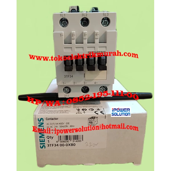 Siemens 3TF34 00-0XB0 Contactor Magnetic 